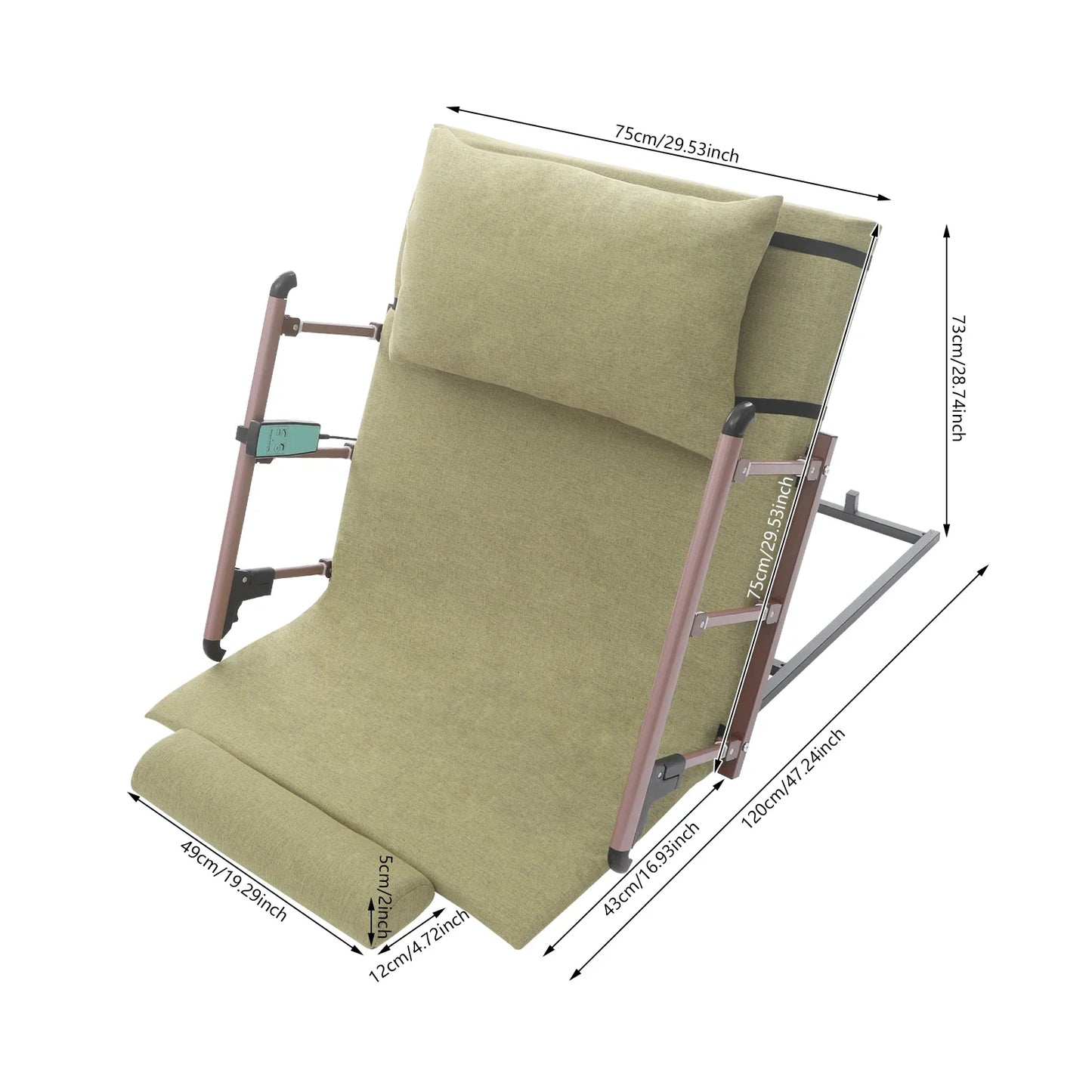 Bettheber mit verstellbarer Rückenlehne "Pro"