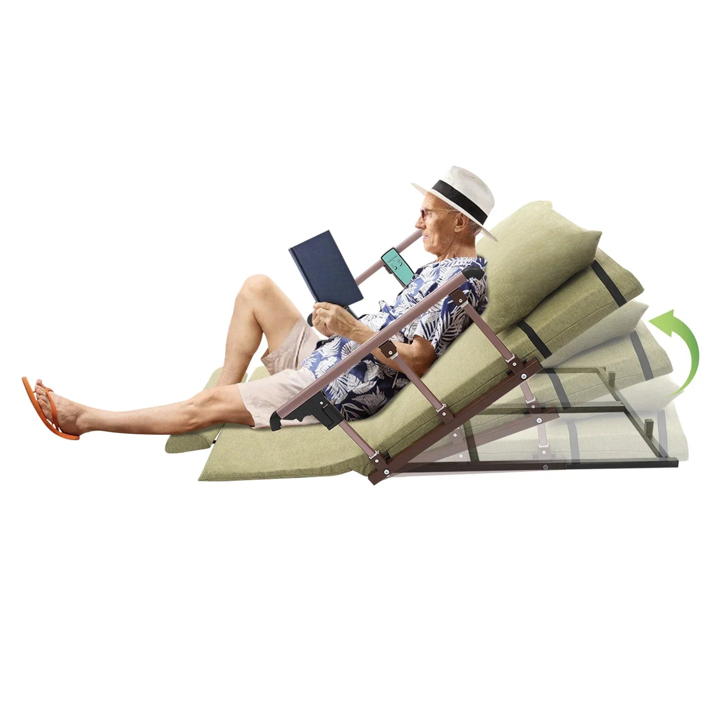 Bettheber mit verstellbarer Rückenlehne "Pro"