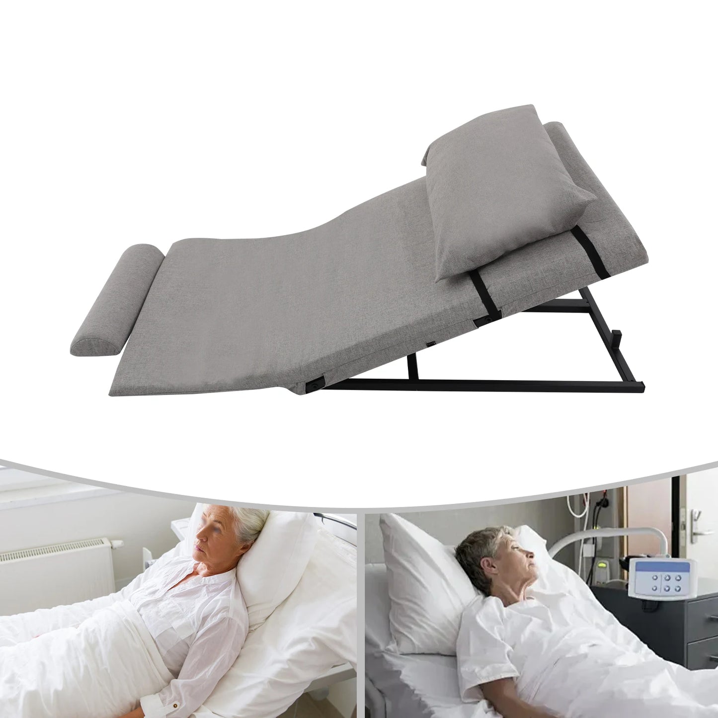 Premium Elektrische Bettrückenlehne für Senioren – Kopfstütze & Kabel-Fernbedienung