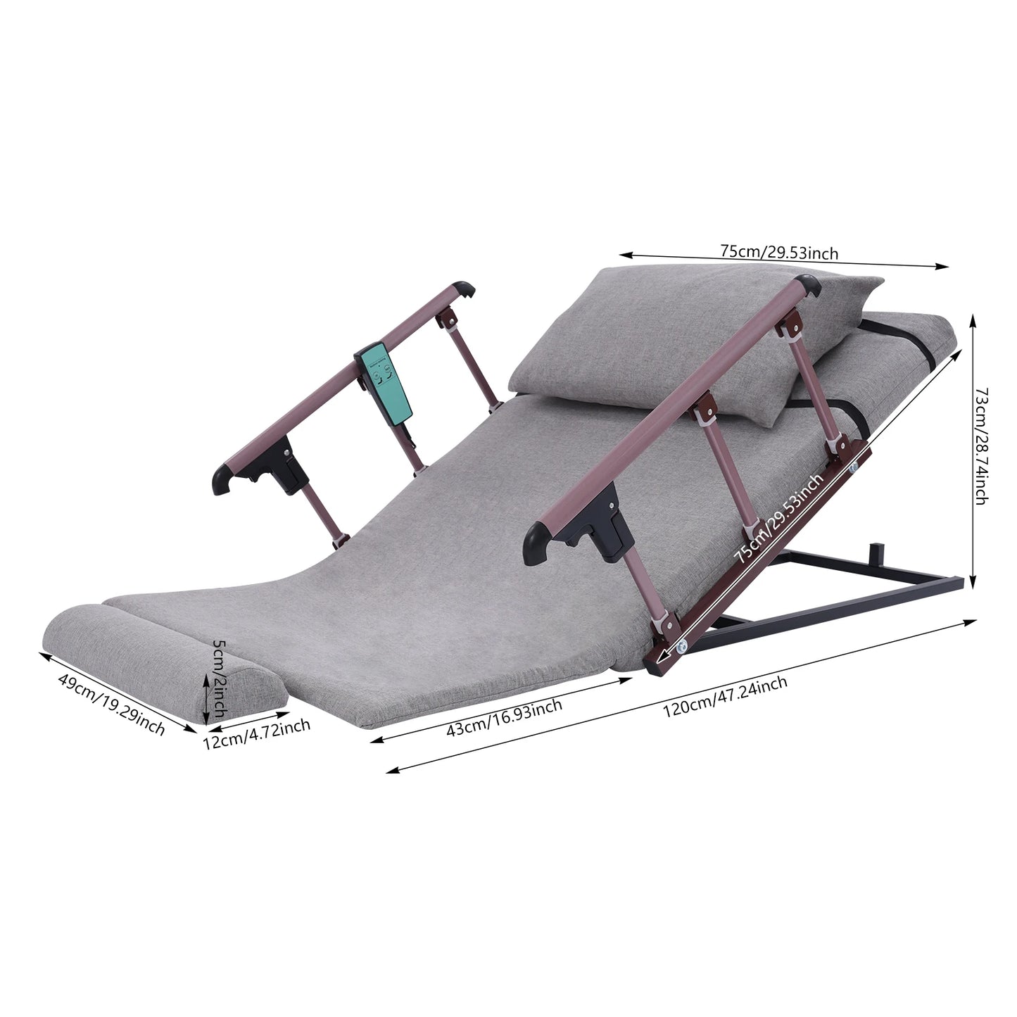 Bettheber mit verstellbarer Rückenlehne "Pro"