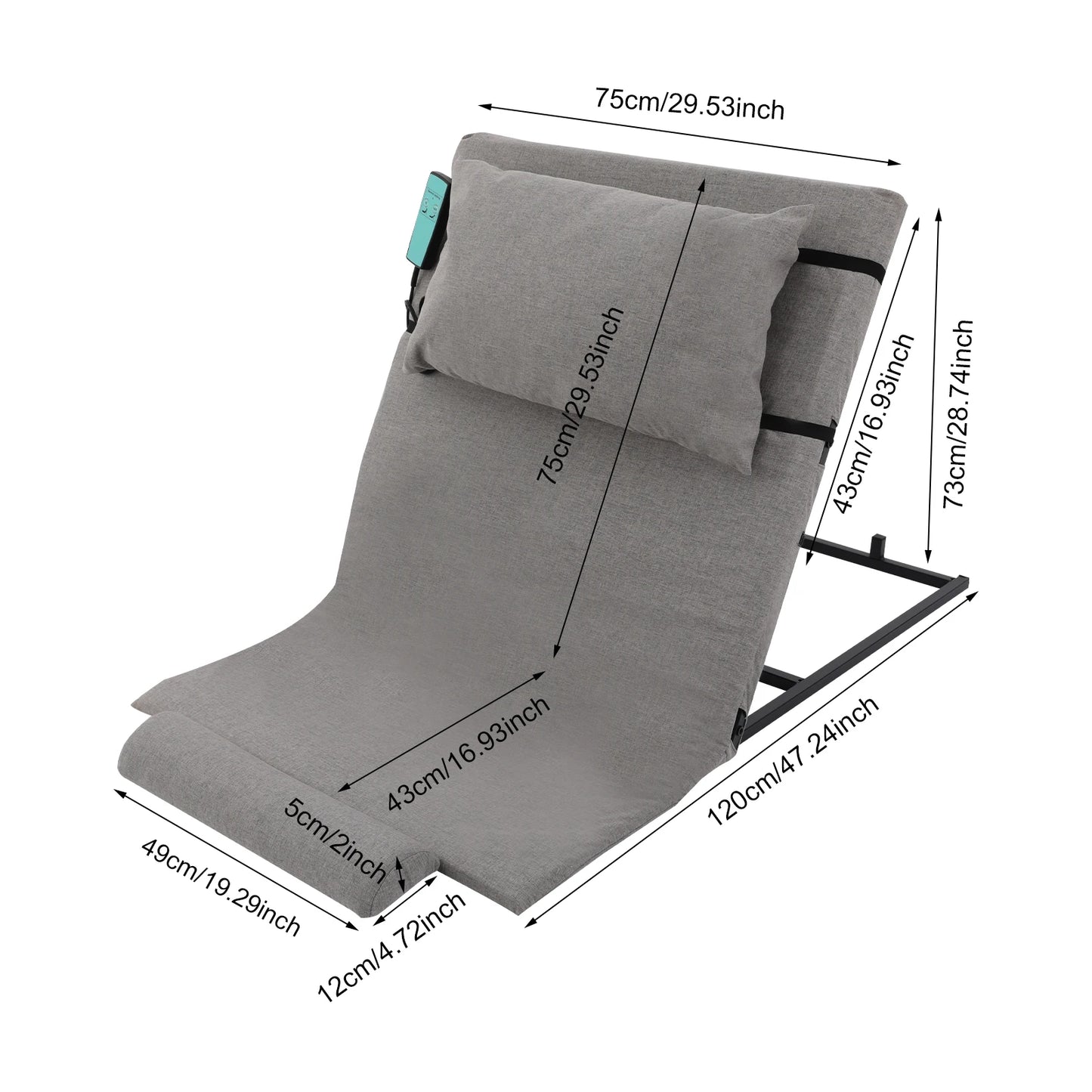 Premium Elektrische Bettrückenlehne für Senioren – Kopfstütze & Kabel-Fernbedienung