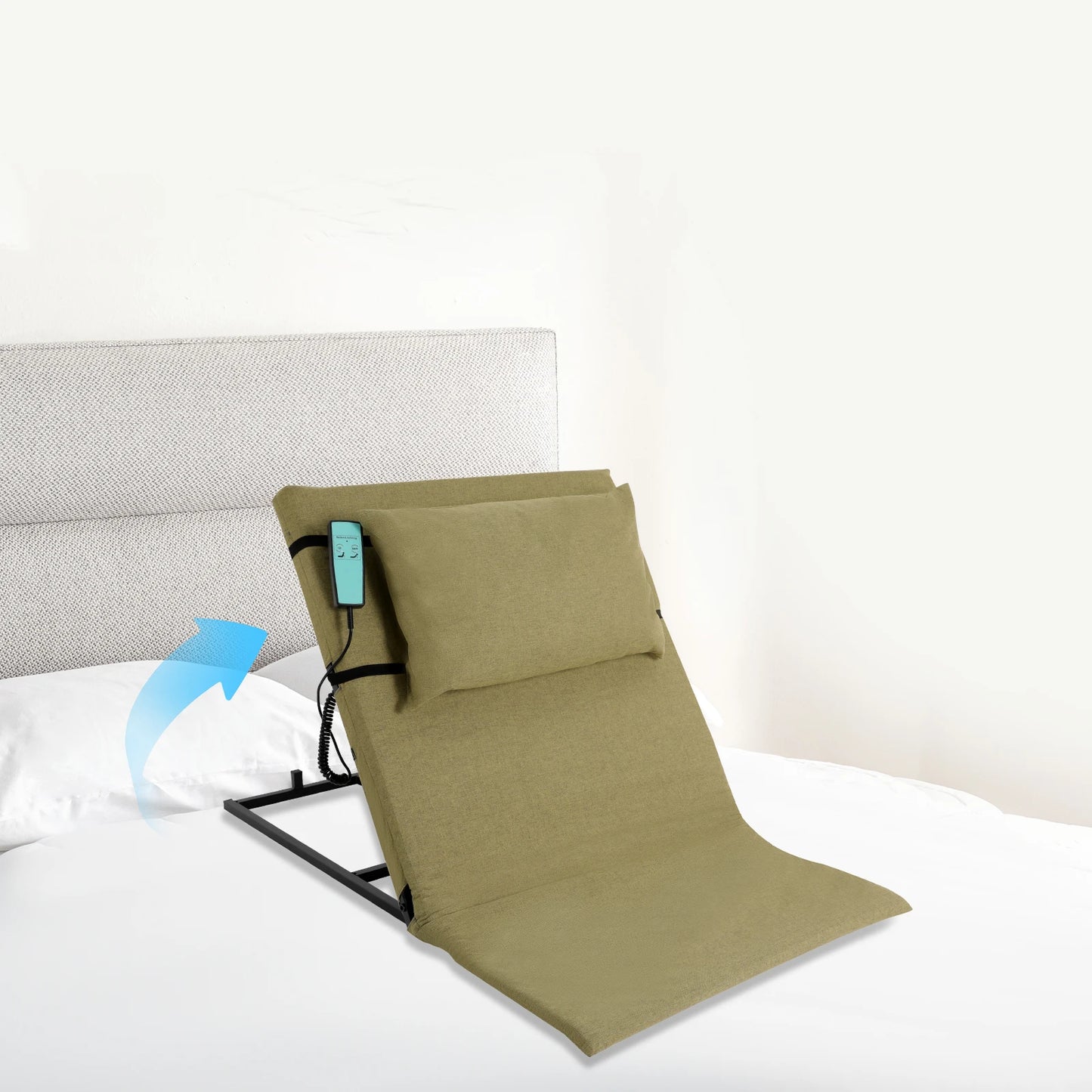 Premium Elektrische Bettrückenlehne für Senioren – Kopfstütze & Kabel-Fernbedienung