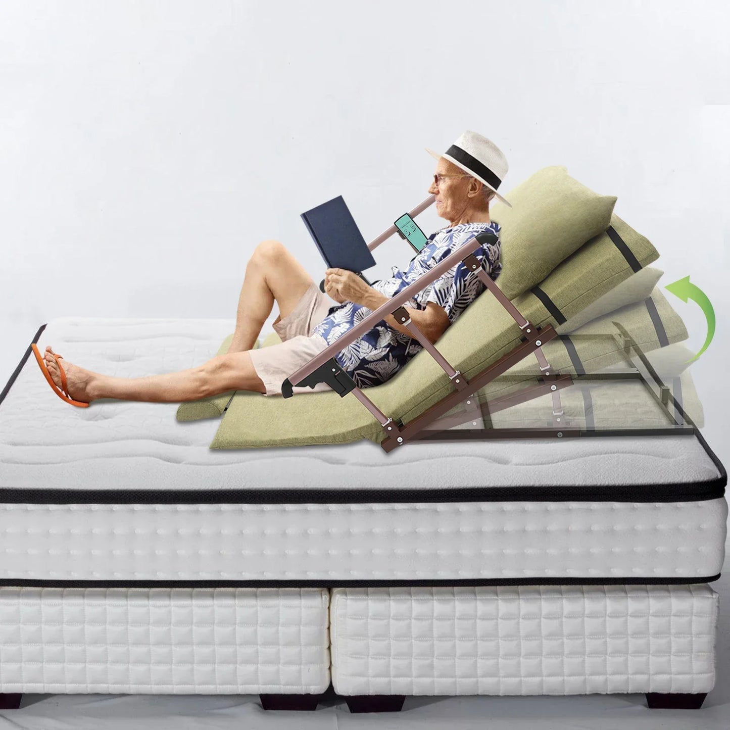 Bettheber mit verstellbarer Rückenlehne "Pro"